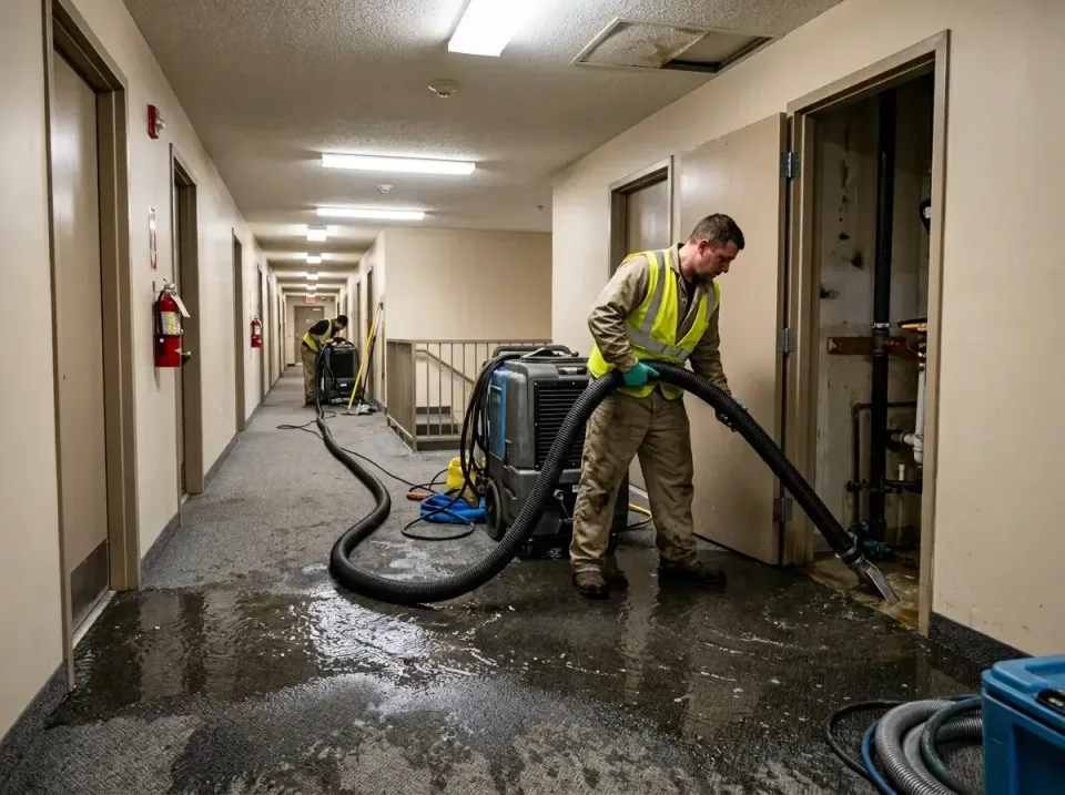 multi-unit-apartment-hallway-f-005 — frequently asked questions, Emergency Burst Pipe Water Extraction & Removal in Bogalusa…